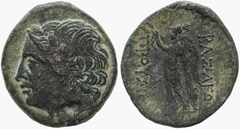 Kingdom of Bithynia, Prusias I Chloros AE 27. Circa 230-182 BC.

Obv: Laureate...