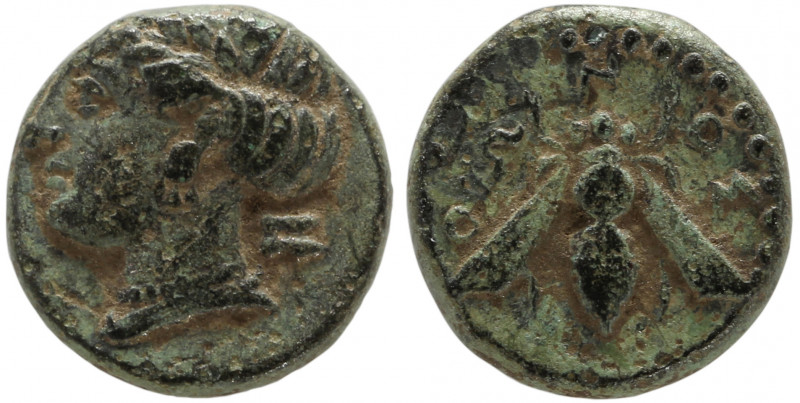 Ionia, Ephesos. Chalkous. Circa 375 BC.

Obv: Female head (Kabyle or Tyche?) t...