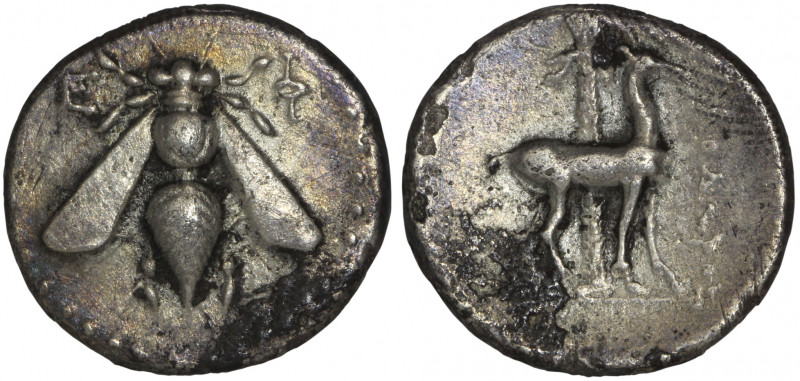 Ionia. Ephesos, Drachm, Struck under the magistrate Apollodoros. Circa 190-170 B...