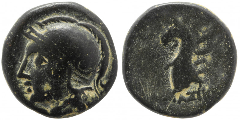 Ionia, Phokaia. Circa 261-246.

Obv: Helmeted head of Athena left.
Rev: Griff...