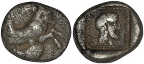 Dynasts of Lycia, Uvug AR Tetrobol. Circa 470-440 BC.