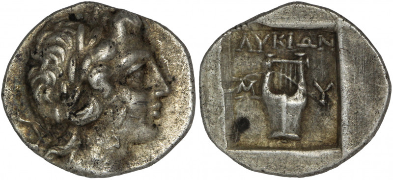 Dynasts of Lycia, Myra. AR Drachm. Circa 167-81 BC.

Obv: Laureate head of Apo...