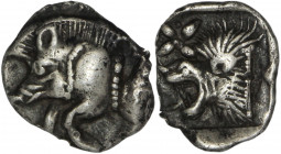 Mysia, Kyzikos. AR Hemiobol. Circa 450-400 BC.