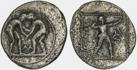 Pamphylia, Aspendos. AR Stater. Circa 380-325 BC.