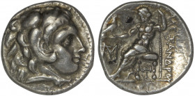 Kings of Macedon, Alexander III 'the Great'. 336-323 BC. AR Drachm, Miletos. Circa 300-295 BC.