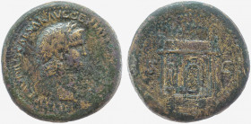 Nero, (54-68). Sestertius. Lugdunum.