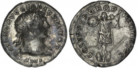 Trajan, AR Denarius. Rome, AD 101-102.