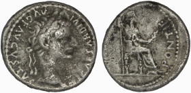 Tiberius, 14-37. Denarius, Lugdunum.