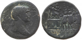 Trajan, 98-117 AD. Sestertius, Rome, 115-116.