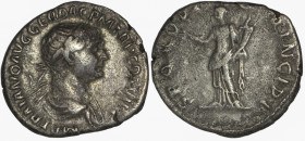 Trajan. 98-117 AD. AR Denarius. Struck 112-116 AD.
