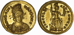 Arcadius, 383-408. Solidus Constantinople, 397-402.