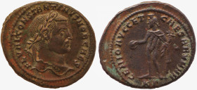 Constantine I the Great, as Caesar (AD 307-337). AE follis . VF. Cyzicus, 3rd officina, AD 306.