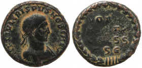 Crispus, as Caesar AD 316-326. AE Follis, Thessalonica,  AD 320.