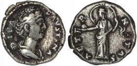 Diva Faustina Senior. AR Denarius. Rome 146-161.