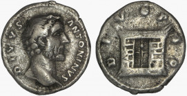 DIVUS ANTONINUS PIUS died 161. AR Denarius. Rome.