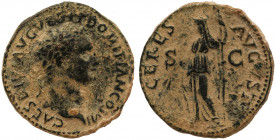 Domitian, as Caesar, Æ Dupondius or As. Uncertain Balkan/Thracian(?) mint, AD 80-81.