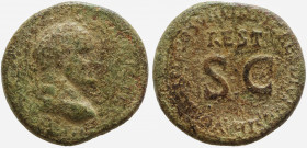 Galba, 68-69. AE Sestertius , restitution issue. Rome, struck under Titus, 80-81.