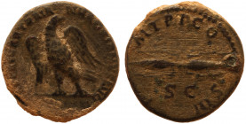 Hadrian, 117-138. AE.Quadrans , Rome, 121-122.