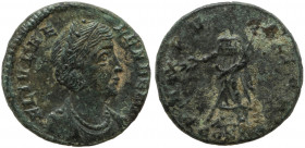 Helena. Augusta, AD 324-328/30. Reduced AE Follis . Treveri mint,1st officina. Struck AD 337-340.