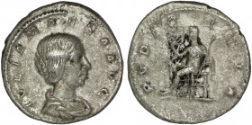 Julia Maesa, Augusta, 218-224/5. AR Denarius , struck under Elagabalus, Rome, 218-220.