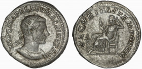 Macrinus 217-218. AR Denarius, Rome