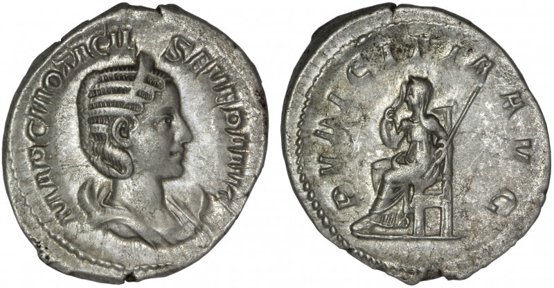 Otacilia Severa. AR Antoninianus, 244-249. Rome, 245 

Obv: MARCIA OTACIL - SEVE...