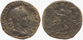 Trajan Decius Æ Sestertius. Rome, circa AD 249-251.