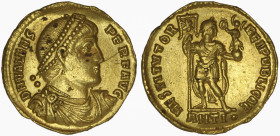 Valens. AD 364-378. AV Solidus . Antioch mint, 10th officina. Struck AD 365.