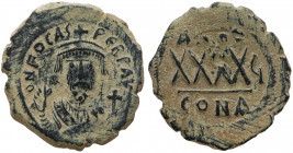 Phocas (602-610 AD). AE 40 Nummi (27-31 mm, Constantinopolis.