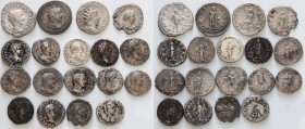 A lot of Eighteen(18) Silver coins. Sold as is, no returns. Totally 53.94 gr.