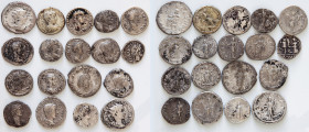 A lot of Eighteen(18) Silver coins. Sold as is, no returns. Totally 52.54 gr.