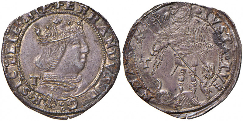 Aquila. Ferdinando I d’Aragona (1458-1494). Coronato (sigla T; Gian Carlo Tramon...