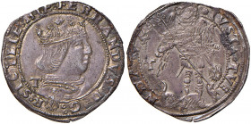 Aquila. Ferdinando I d’Aragona (1458-1494). Coronato (sigla T; Gian Carlo Tramontano zecchiere) AG gr. 3,90. D.A. 83 var. MIR 89. Jordi-Vall Losera i ...