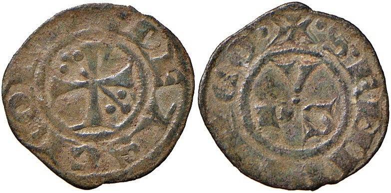 Ascoli. Comune autonomo (sec. XIV). Picciolo MI gr. 0,49. Mazza 9. BB