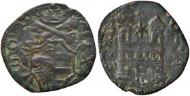 Ascoli. Alessandro VI (1492-14503). Quattrino o cavallo AE gr. 1,42. Muntoni 28. Mazza 104. Berman 543. MIR 527. BB