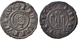 Brindisi. Federico II di Svevia (1197-1250). Mezzo denaro 1243 MI gr. 0,51. Spahr 129. MEC14, 558. MIR 287. D’Andrea Hohenstaufen 163. Molto raro. Ese...