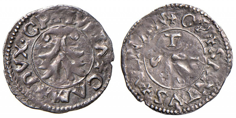 Camerino. Giulia Varano (1527-1534). Soldino AG gr. 0,47. CNI 54 (bolognino). Bu...