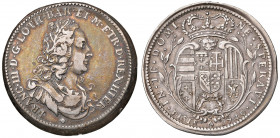 Firenze. Francesco II (III) di Lorena (1737-1765). I periodo: granduca, 1737-1745. Mezzo francescone 1740 AG gr. 13,38. Galeotti VI, 6. MIR 355/3. Rar...