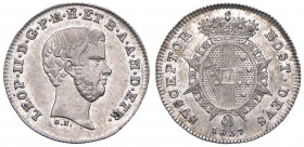 Firenze. Leopoldo II di Lorena (1824-1859). Mezzo paolo 1857 AG. Pagani 160. MIR 459/3. FDC