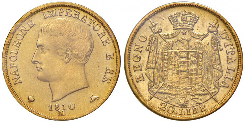 Milano. Napoleone I re d’Italia (1805-1814). Da 20 lire 1810 AV. Pagani 20. Crip...