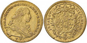 Napoli. Ferdinando IV di Borbone (1759-1816). Da 6 ducati 1771 AV gr. 8,79. P.R. 19. MIR 357/2. Buon BB
