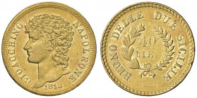 Napoli. Gioacchino Murat (1808-1815). Da 40 lire 1813 AV. Pagani 55. P.R. 9. MIR 439. Rara. Bel BB