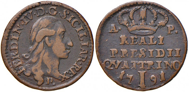 Orbetello. Reali Presidi di Toscana. Ferdinando IV di Borbone (1759-1816). Quatt...