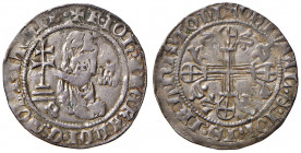 Rodi. Ordine dei Cavalieri di San Giovanni. Juan Fernandez de Heredia Gran maestro (1376-1396). Gigliato AG gr. 3,85. Schlumberger T. X, 9 var. (P sot...