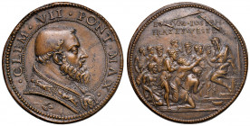 Roma. Clemente VII (1523-1534). Medaglia AE gr. 22,47 diam. 34 mm. Opus Giovanni Bernardi da Castelbolognese. Per la restaurazione dei Medici a Firenz...