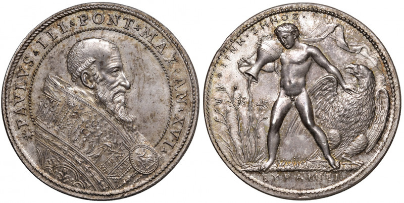 Roma. Paolo III (1534-1549). Medaglia anno XVI AG gr. 30,32 diam. 41,8 mm. Opus ...