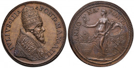 Roma. Giulio III (1550-1555). Medaglia anno III (1552) AE gr. 22,47 diam. 34 mm. Opus Alessandro Cesati detto il Grechetto. Per i provvedimenti annona...