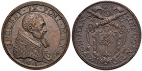 Roma. Innocenzo IX (29 ottobre – 30 dicembre 1591). Medaglia anno I (1591) AE gr. 19,08 diam. 31,6 mm. Opus Niccolò De Bonis (per il D/) e Lorenzo Fra...
