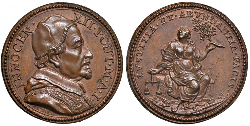 Roma. Innocenzo XII (1691-1700). Medaglia anno I (1692) AE gr. 14,74 diam. 30,8 ...