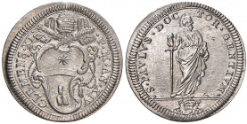 Roma. Clemente XI (1700-1721). Giulio anno XIV AG gr. 2,92. Muntoni 112. Berman 2418. MIR 2302/1. Conservazione eccezionale, FDC